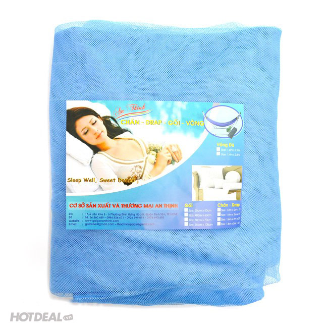 Mùng tuyn vải  Phước Long kích thướt 1.6mx2.0m