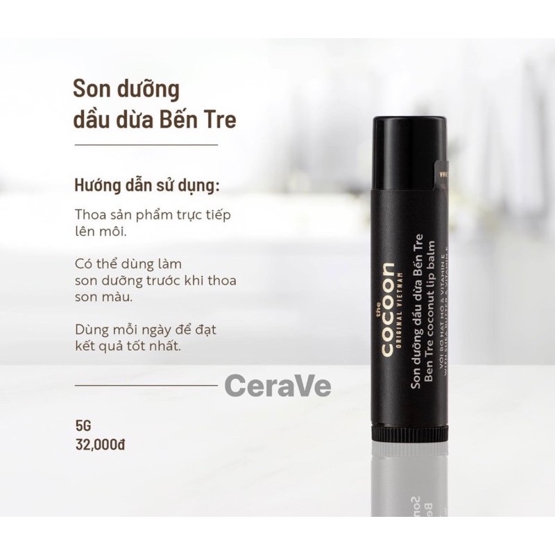 [HCM]Son dưỡng môi Cocoon dầu dừa Bến Tre