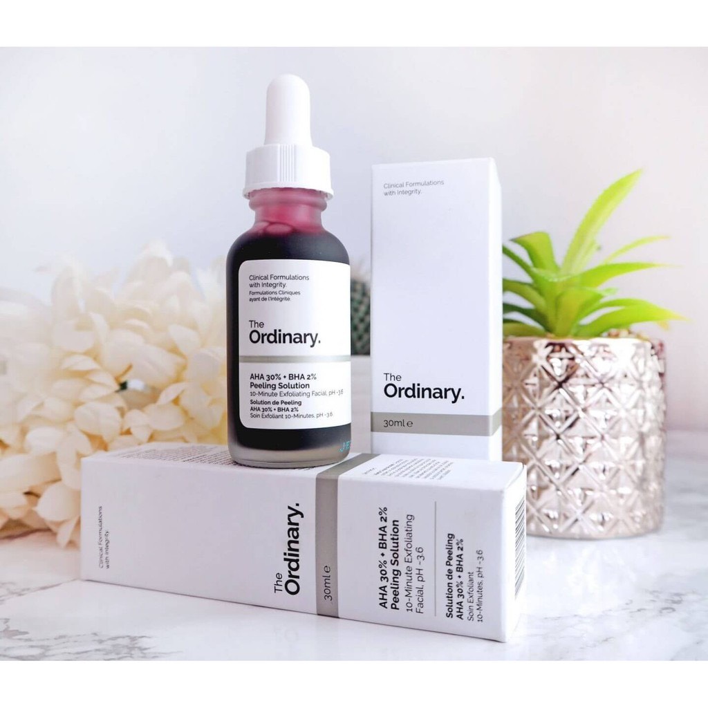 Tẩy da chết hoá học The Ordinary AHA 30% + BHA 2% peeling solution 30ml