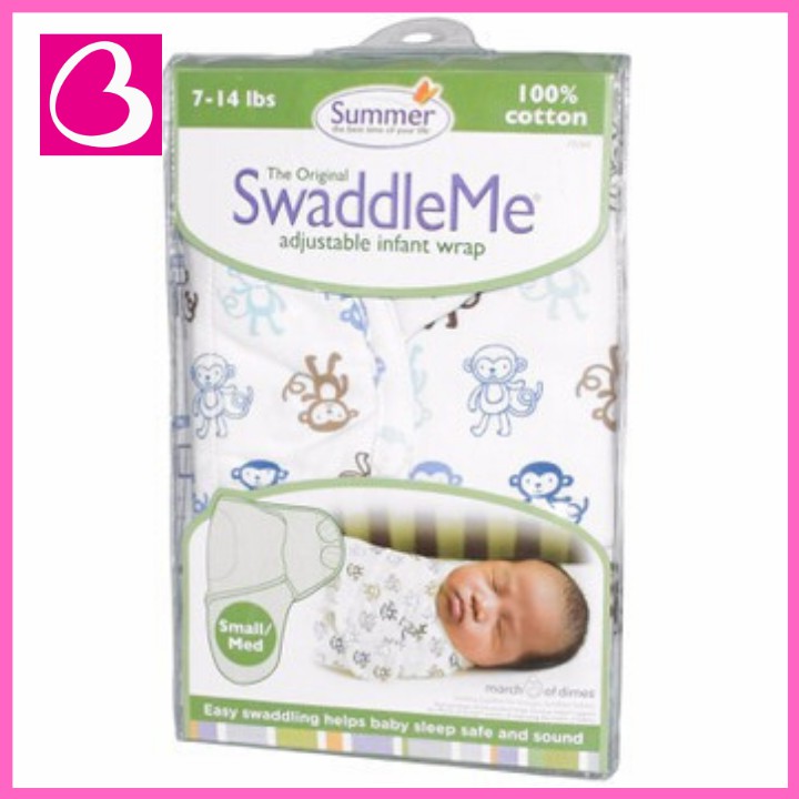 Chăn Ủ Kén Summer Infant SwaddleMe cotton Cho Bé