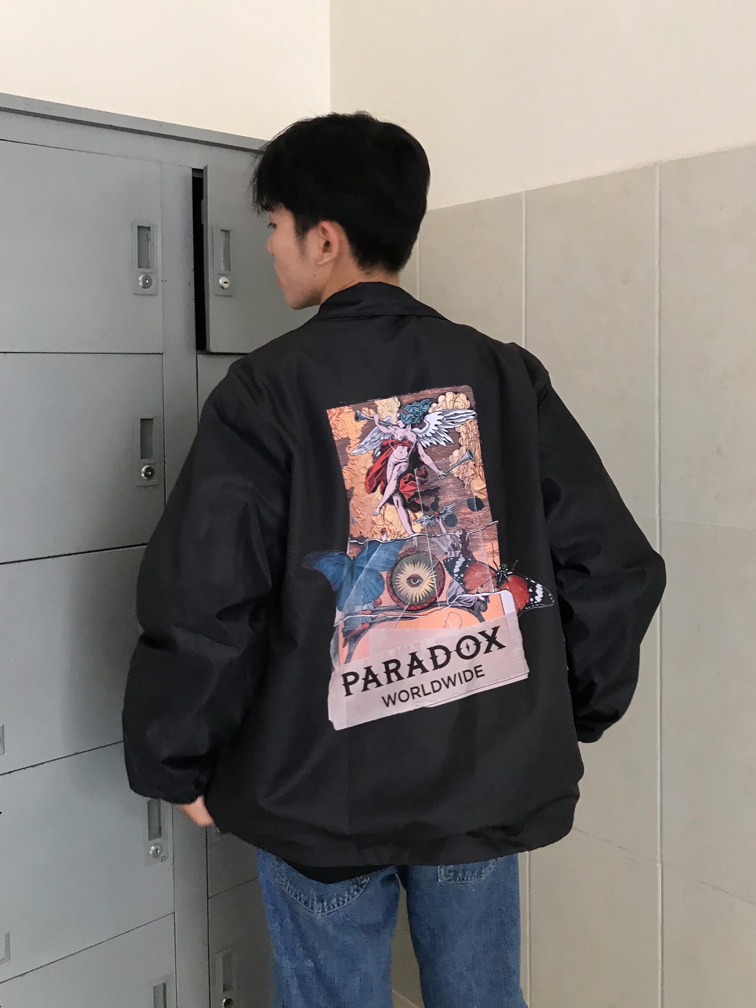 PARADOX Áo khoác dù EKOSYSTEM OVER-PRINTED JACKET