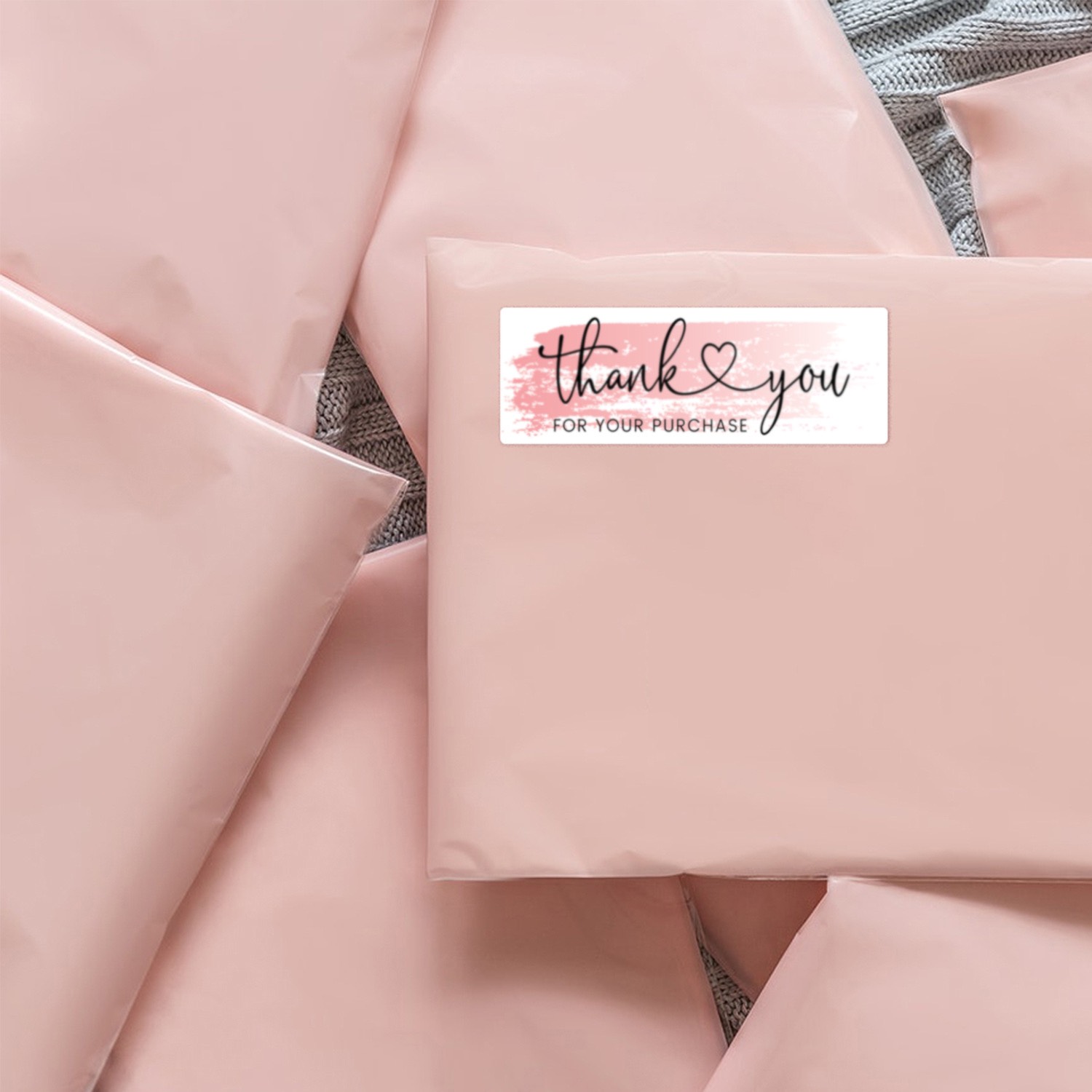 TD70_Tem dán chữ " Thank you" << SIZE 2.5*7.5CM- 120 tem/CUỘN