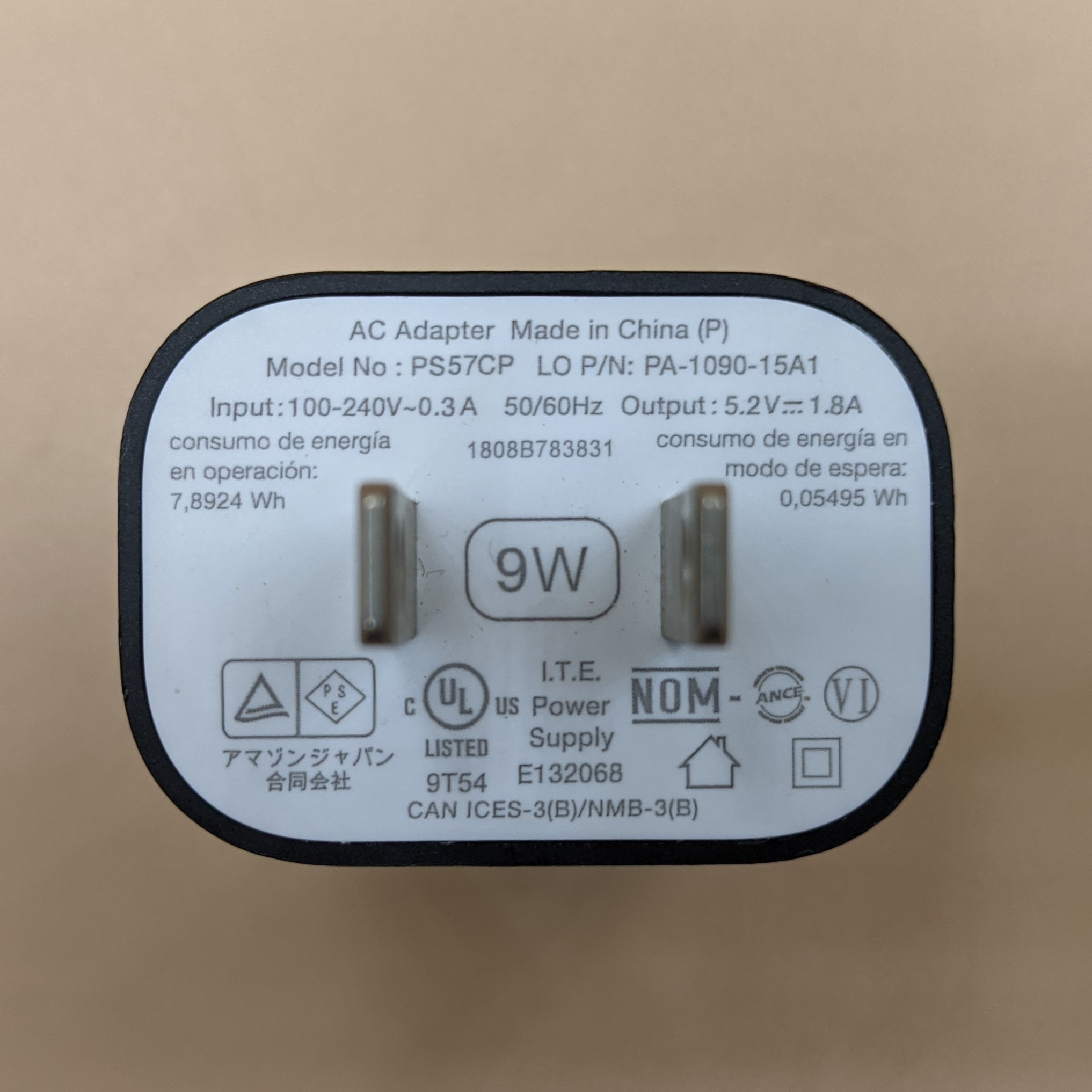 Củ sạc chính hãng 5W, 9W dành cho máy đọc sách Kindle