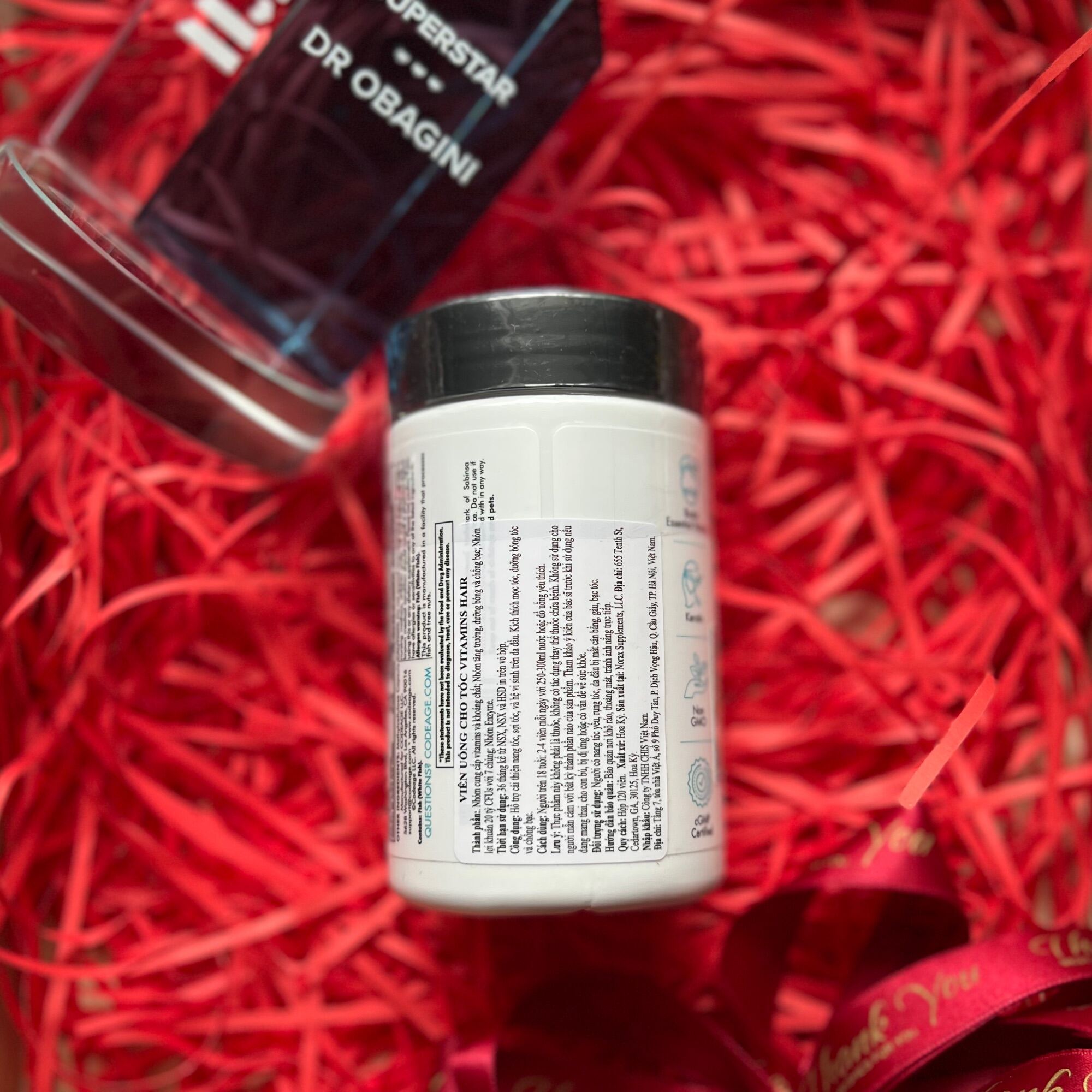 [CHÍNH HÃNG] CODEAGE viên tóc HAIR VITAMINS giảm rụng và nuôi dưỡng tóc chắc khỏe - DR OBAGINI