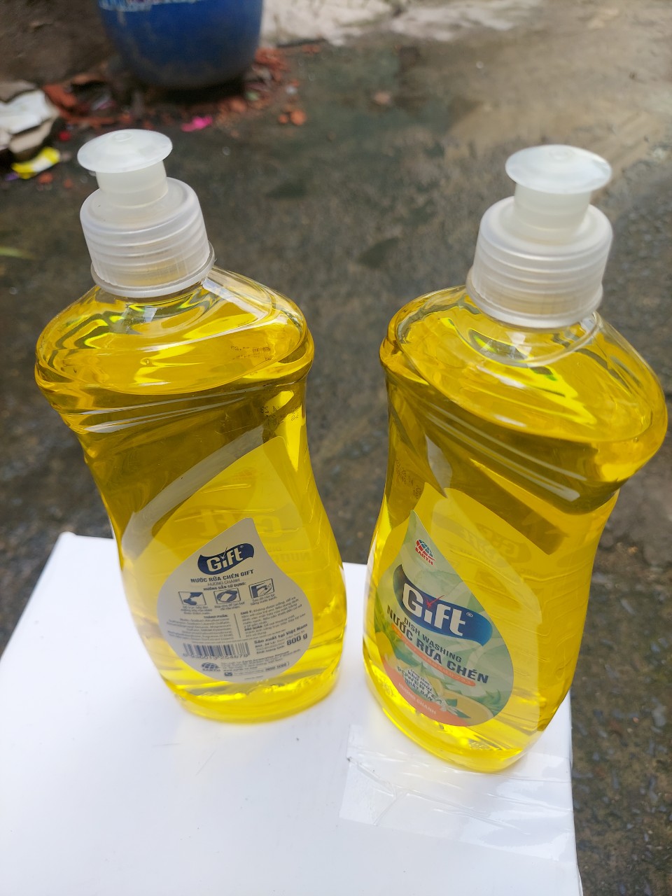 Nước rửa chén Gift hương chanh chai 800g