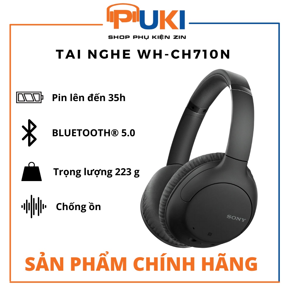 Tai Nghe Bluetooth Sony Wh - Ch710N ( Wh-Ch710N ) Chống Ồn - Hàng