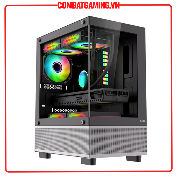 Mik aether-xigmatek endorphine Air Black & White pc case