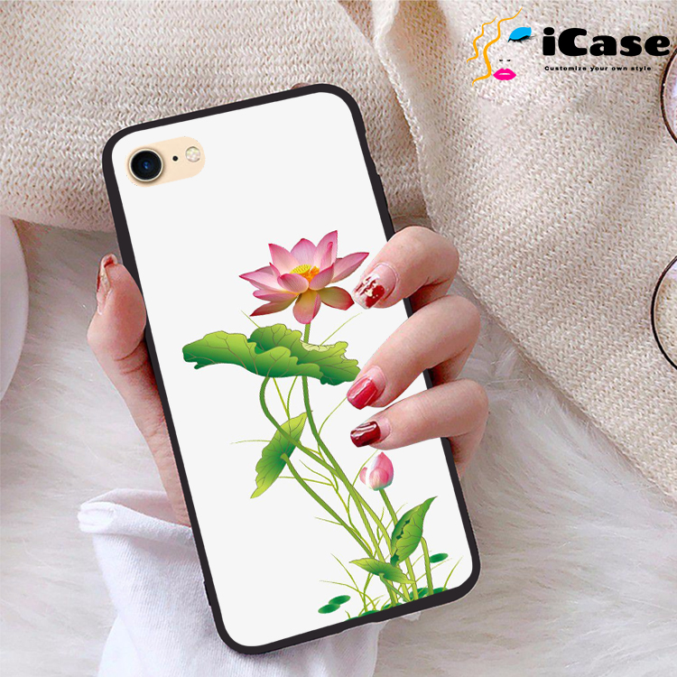 Ốp lưng iPhone 7 viền dẻo TPU BST Sen