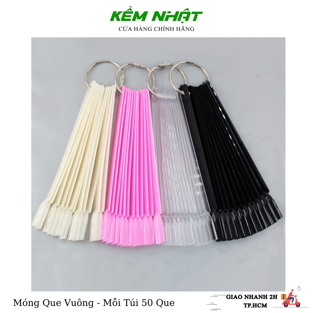 Móng que vuông tập sơn - mỗi túi 50 que