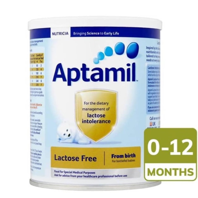 [HCM]Sữa Aptamil Free Lactose UK 400g