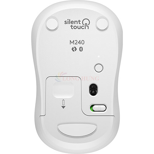 Chuột không dây Logitech M240 Silent - Hàng chính hãng - Thiết kế nhỏ gọn, độ bền cực cao, khả năng chống nước hiệu quả, cảm biến quang học