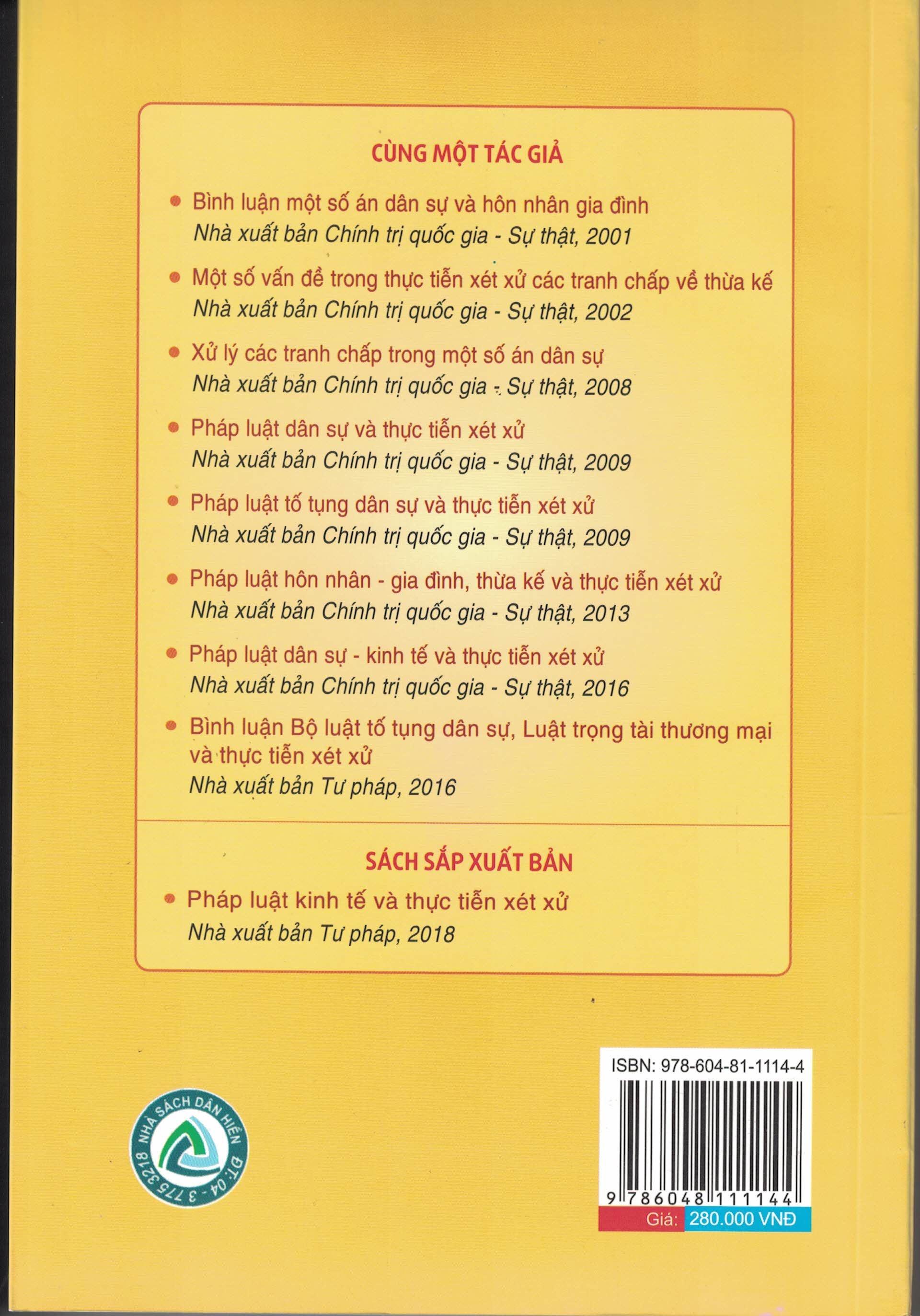 Thời Hiệu, Thừa Kế Và Thực Tiễn Xét Xử