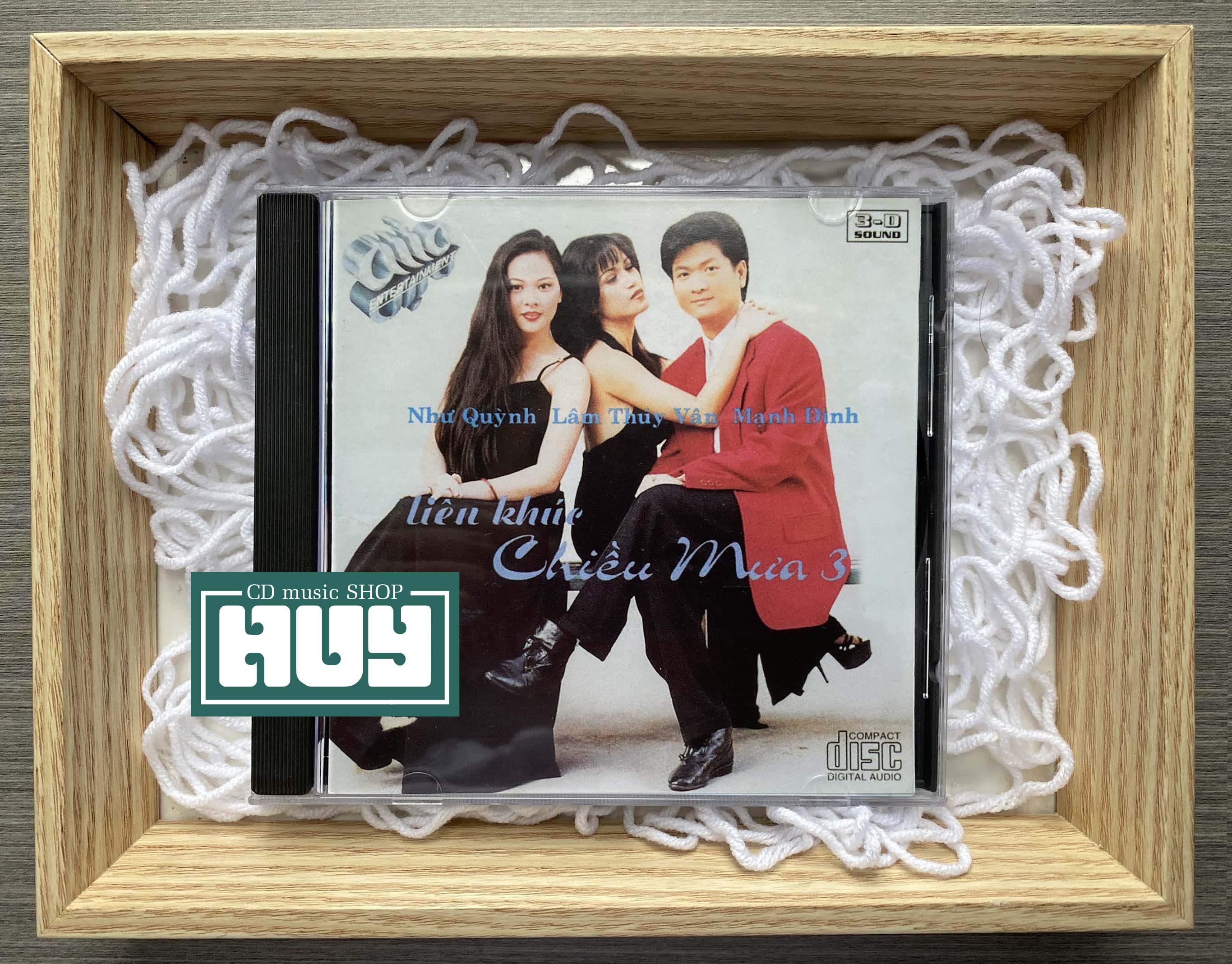 Đĩa cd liên khúc chiều mưa 3 nhạc vàng trữ tình bolero đĩa mỹ chất lượng cao âm thanh chuẩn huy cd shop