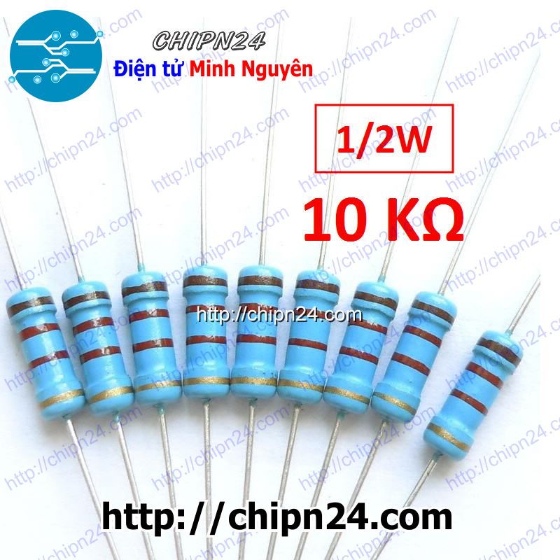 [20 con] điện trở 1/2w 5% (0r 0.1r 0.15r 0.22r 0.33r 0.47r 0.5r 0.68r 0.75r 0.82r) - [chọn loại]