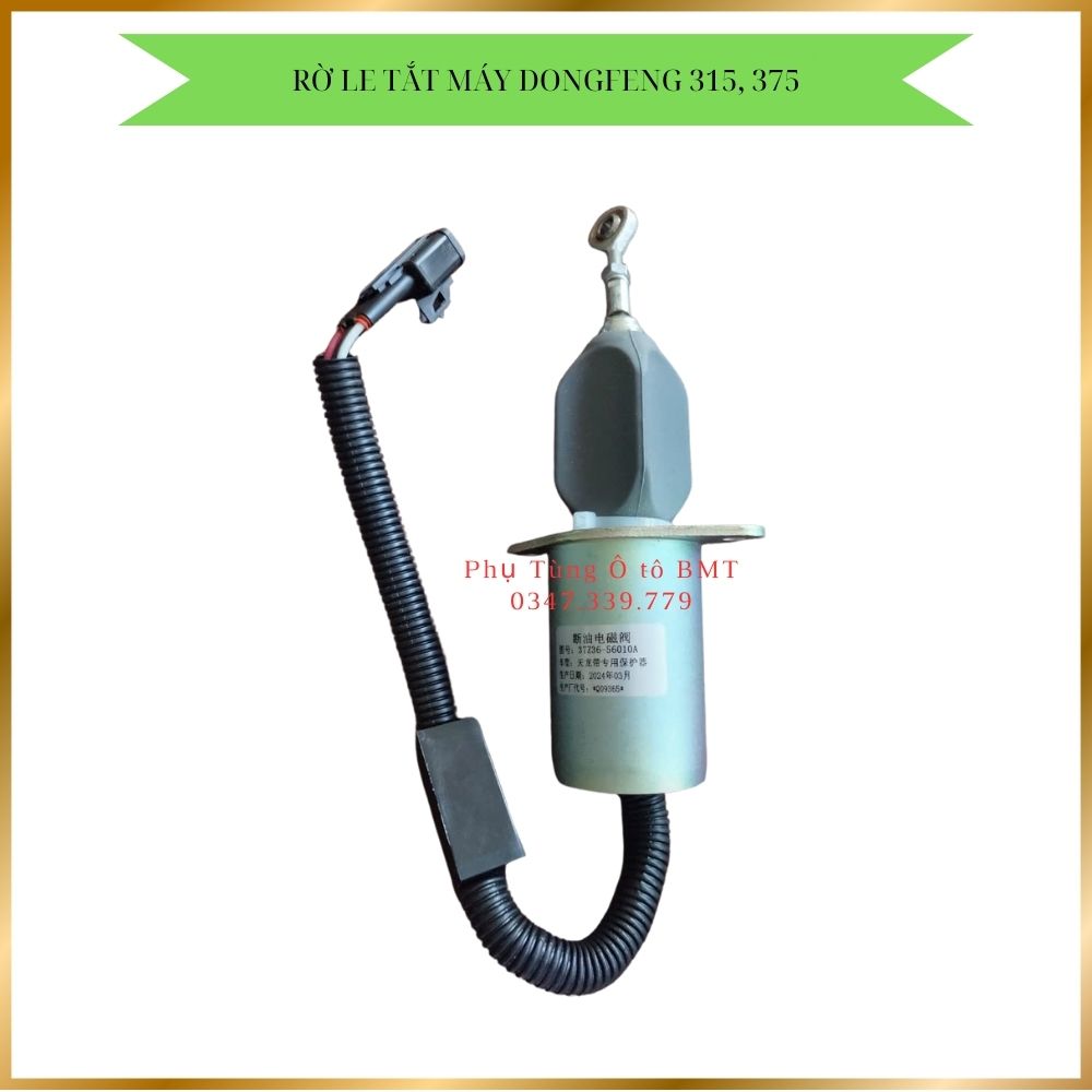 Rờ le tắt máy, ty tắt máy xe Dongfeng 4 chân, 5 chân , đầu kéo