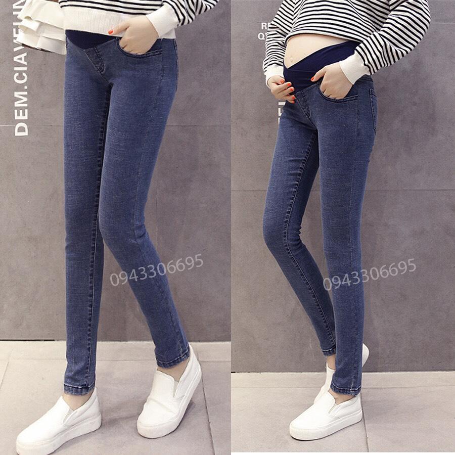 Quần legging bầu bò dài cạp chéo phụ nữ mang thai
