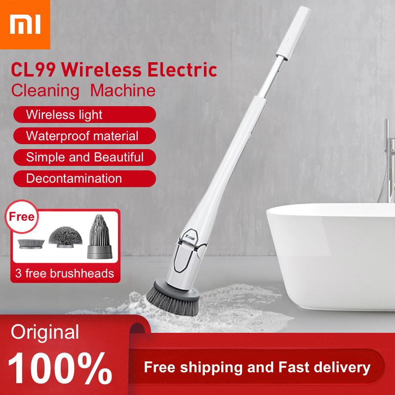 Xiaomi Mijia CL99 Multifunctional Wireless Electric Cleaner With 3 Brushes Household Cleaning Machine USB Rechargeable Cleaner 4000mAh For Floor Kitchen Window Glass Bathroom