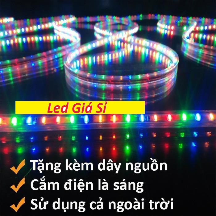 Đèn LED dây 5050 đủ màu 5m không chớp 220V. trang trí decor phòng ngủ