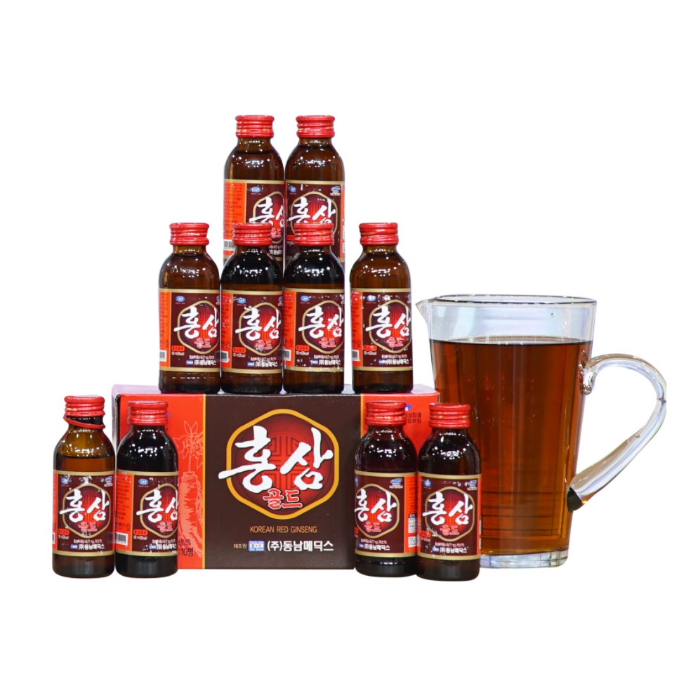 Combo 10 Chai (100Ml/Chai) Nước Uống Hồng Sâm Hàn Quốc