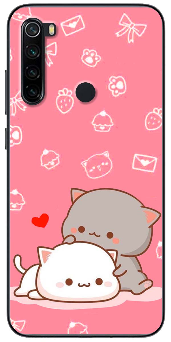 [HCM]Ốp lưng dành cho Xiaomi Redmi Note 5, Redmi Note 6, Redmi Note 7, Redmi Note 8, 8 Pro, Redmi Note 9, 9S, 9 Pro mẫu Mèo mập nền hồng