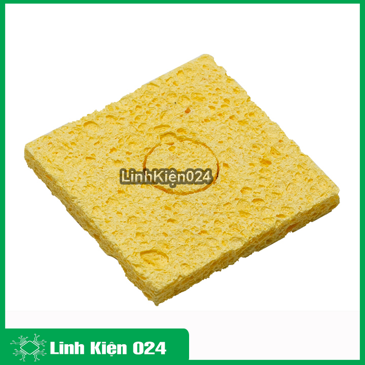 Bọt biển chùi mỏ hàn 6x6cm siêu dầy, độ dầy 3mm