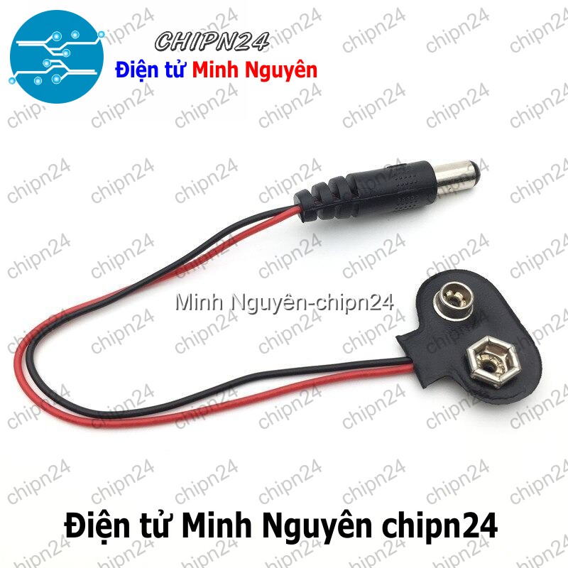 [2 sợi] (C45) Dây đế pin 9V có ra chuôi cắm Jack DC - HH002459