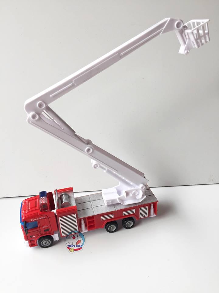 Set 3 chiếc xe sắt cứu hỏa bằng sắt, chạy đà