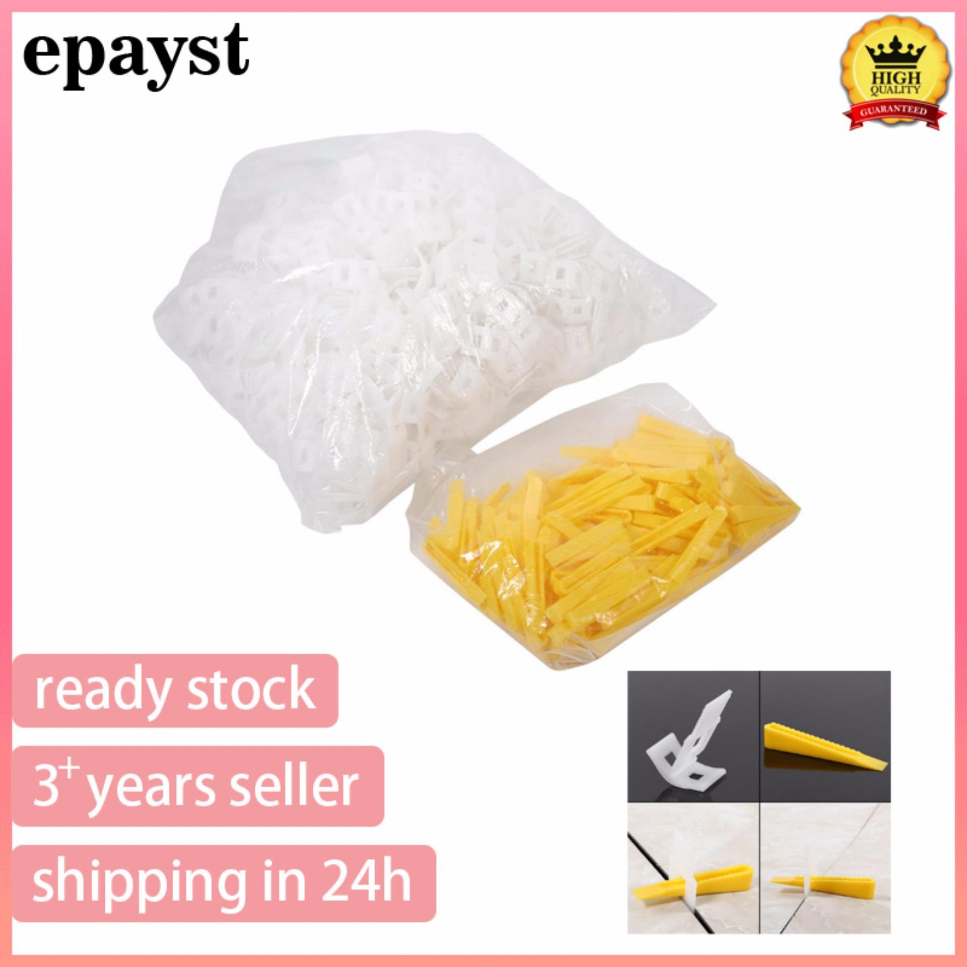 epayst 500 Clips + 200 Wedges Floor Wall Tile Leveler