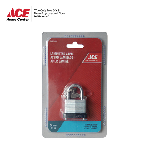 Ổ khoá thép nhiều lớp hiệu ace kích thước 30mm