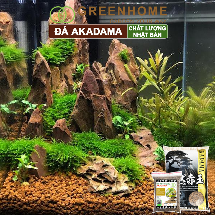 Đất Akadama Greenhome, Bao 14Lít (8-9Kg), Giá Thể Bonsai, Kiểng Lá, Sen Đá, Phân Nền Thủy Sinh, Nhiều Dưỡng Chất