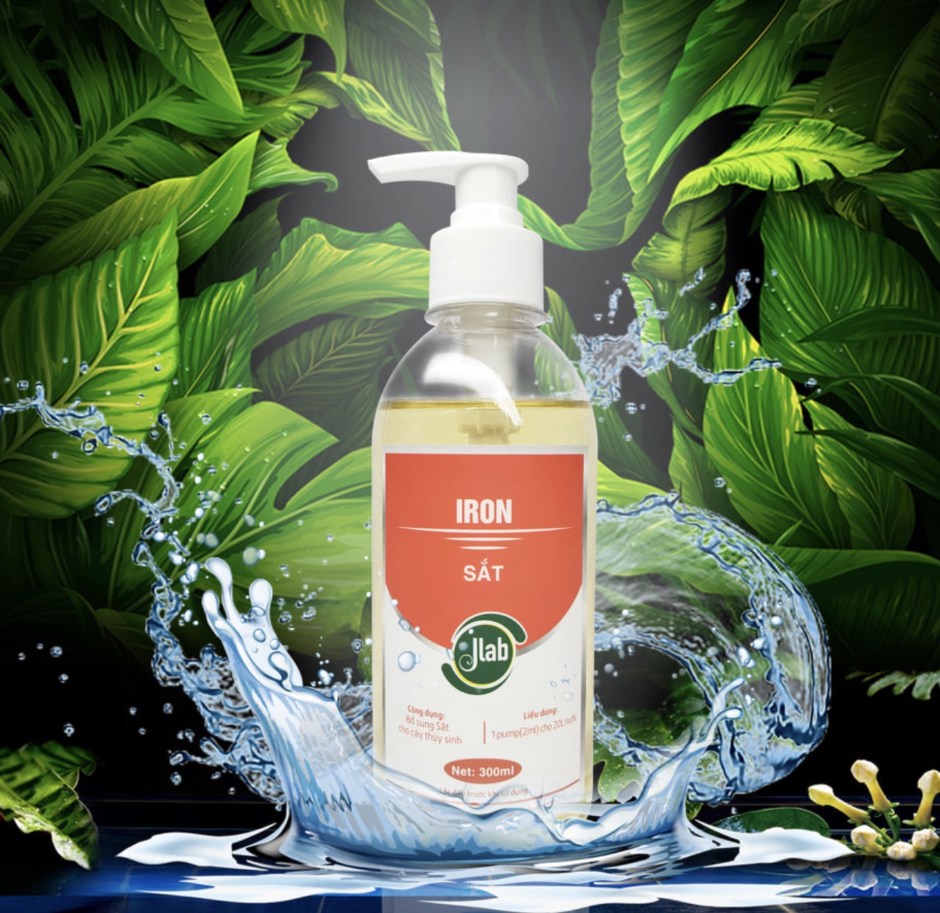 Jlab iron - Phân nước bổ sung sắt cho hồ cây thủy sinh