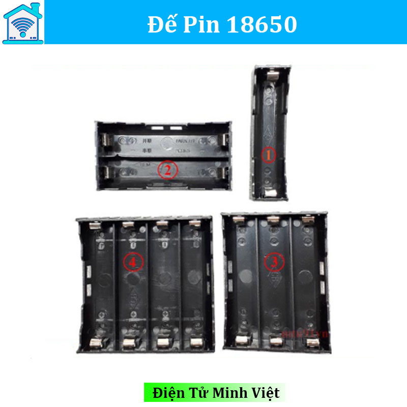 Đế Pin 18650 Có Chân Hàn