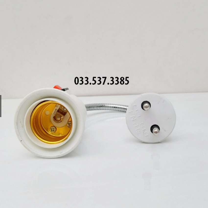 Đui đèn vặn lò xo, đui công tắc bẻ cong 360 độ