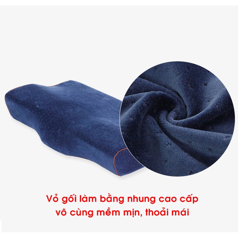 Gối Ngủ Nhật Bản Chống Ngáy Cao Su Non Đa Năng Giúp Ngủ Nhanh Hết Mất Ngủ, Phòng Chống Thoái Hóa Đốt Sống Cổ, Hết Ngáy Ngủ
