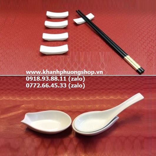 gác đũa sứ Minh Long - gác đũa sứ