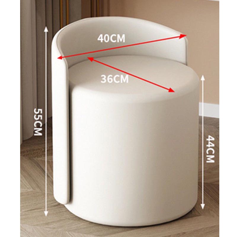 Ghế đôn tròn trang điểm đế cố định