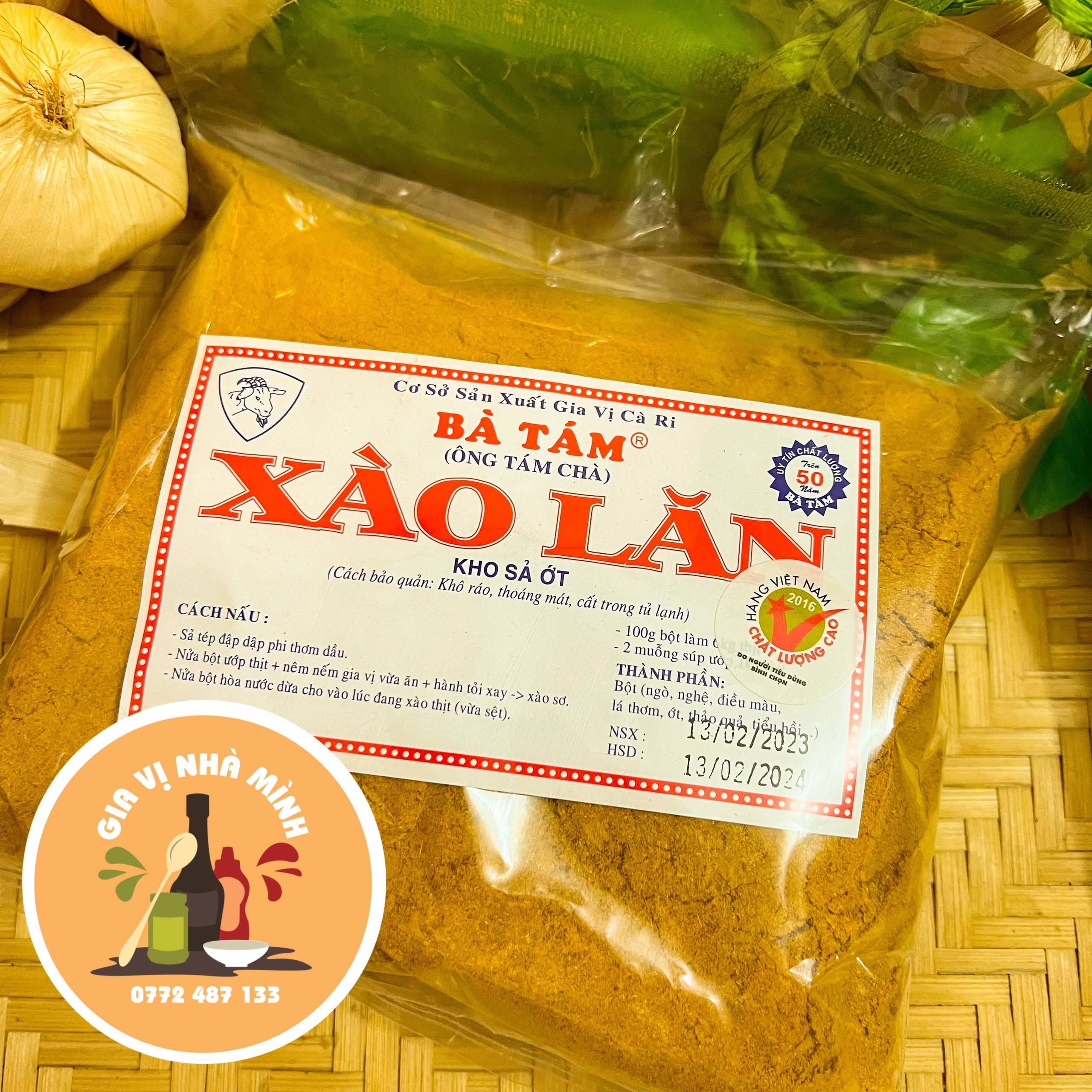 BỘT XÀO LĂN HIỆU BÀ TÁM - GÓI 500GR