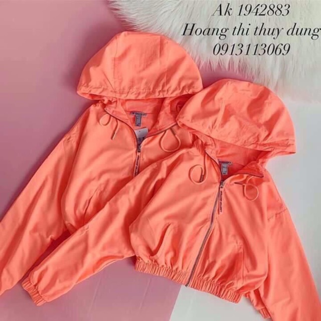 ÁO KHOÁC GIÓ CROPTOP LỬNG