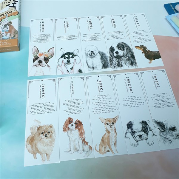[HCM]Bộ 30 Bookmark Đánh Dấu Sách The Dog