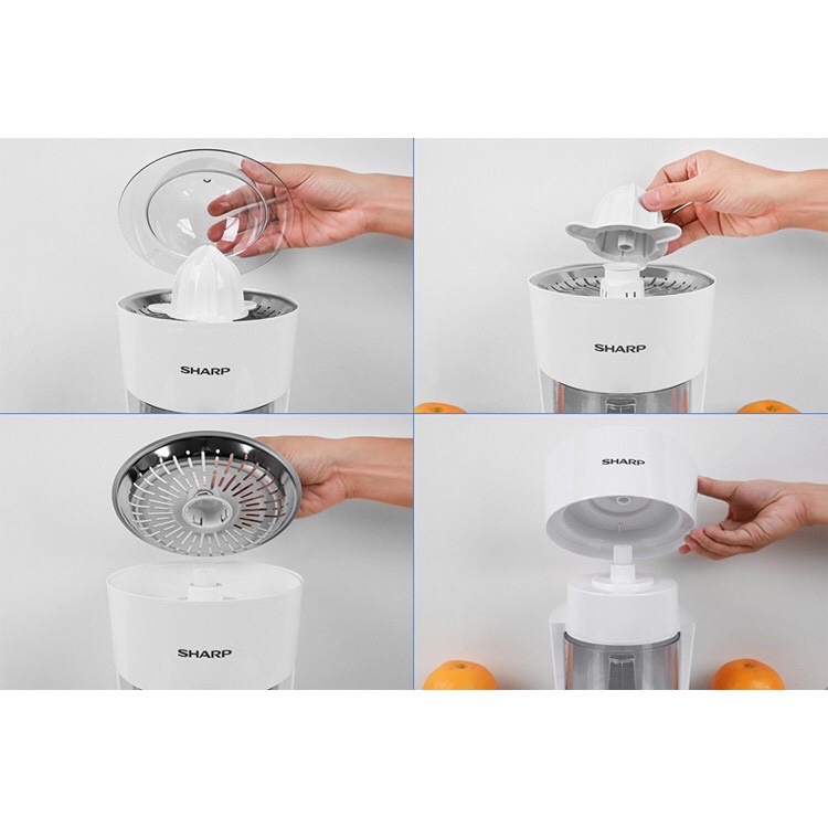 Máy Vắt Cam Sharp EJ-J408-WH (0.85L)- Hàng Chính Hãng