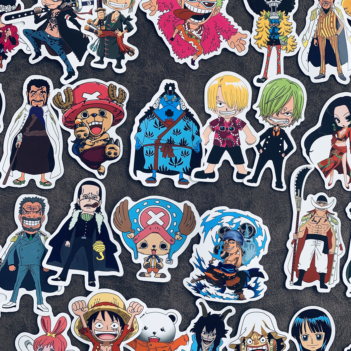 Set 48 Sticker Hình Dán Trang Trí One Piece Siêu Đẹp