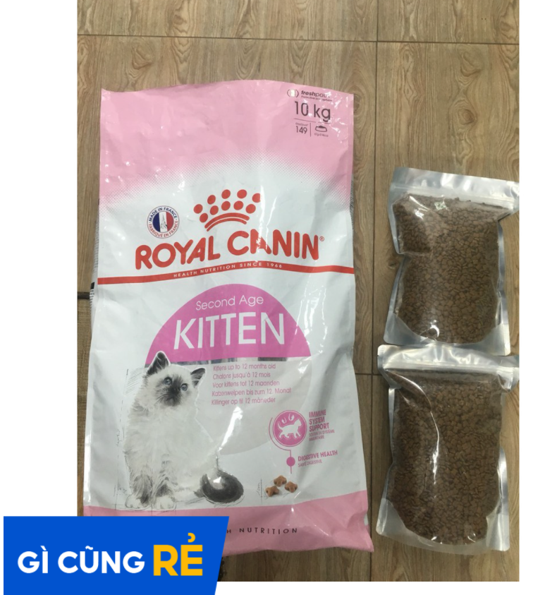 Thức ăn hạt khô cho mèo royal canin kitten cho mèo con 1kg zip có khoá