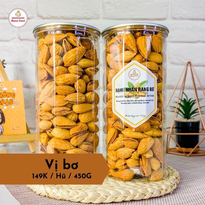 Hạnh Nhân Rang Bơ Mỹ - thơm ngon bổ dưỡng