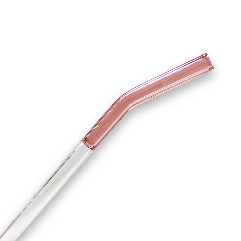 Ống hút thuỷ tinh 2 màu 20cm