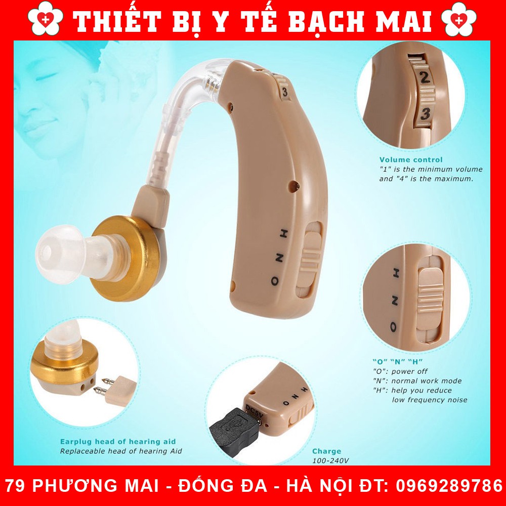 Máy Trợ Thính AXON C-108 [Không Dây, Pin Sạc]