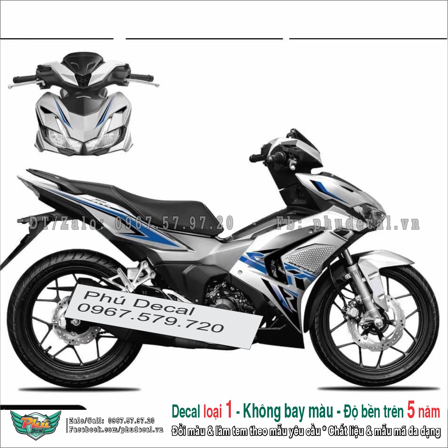 Tem rời winner x v3 gtr bạc hoặc trắng