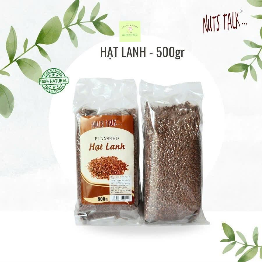 Hạt lanh nuts talk siêu thực phẩm đầy dưỡng chất gói 500gr