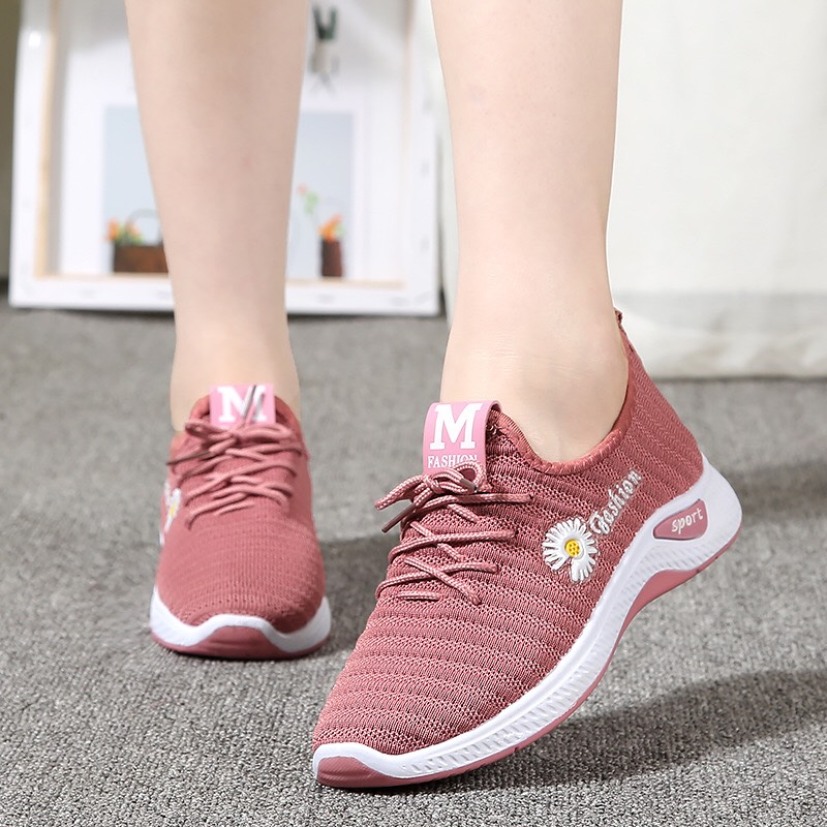 Giày thể thao nữ buộc dây thiết kế thời trang thông thoáng khi hoạt động đi bộ, tập gym , đi chơi giá rẻ