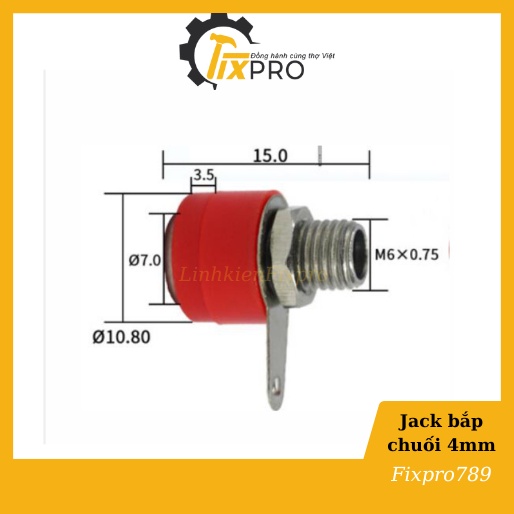 [5 cặp] Đôi jack bắp chuối cái 4mm đực+cái chất lượng tốt