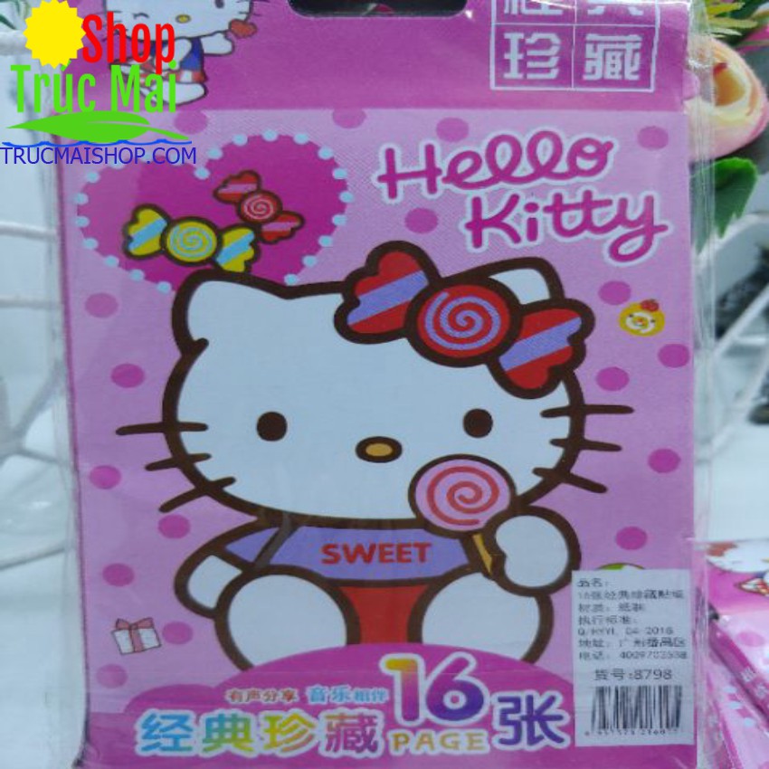 BÓC DÁN HELO KITTY CHO BÉ YÊU (16 tấm )